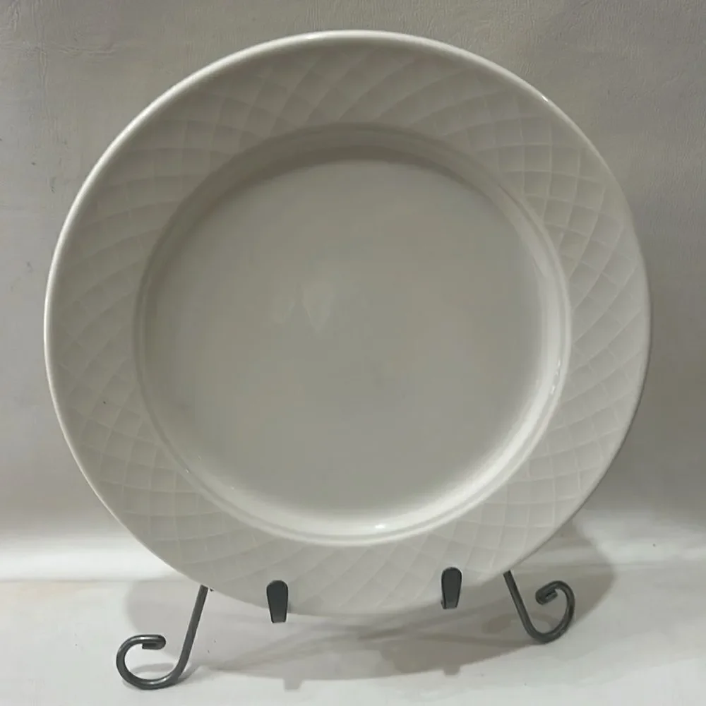 Villeroy & Boch White Plates Set Of 3 Luxambourg Made For Bellagio 9 1/4 Inches